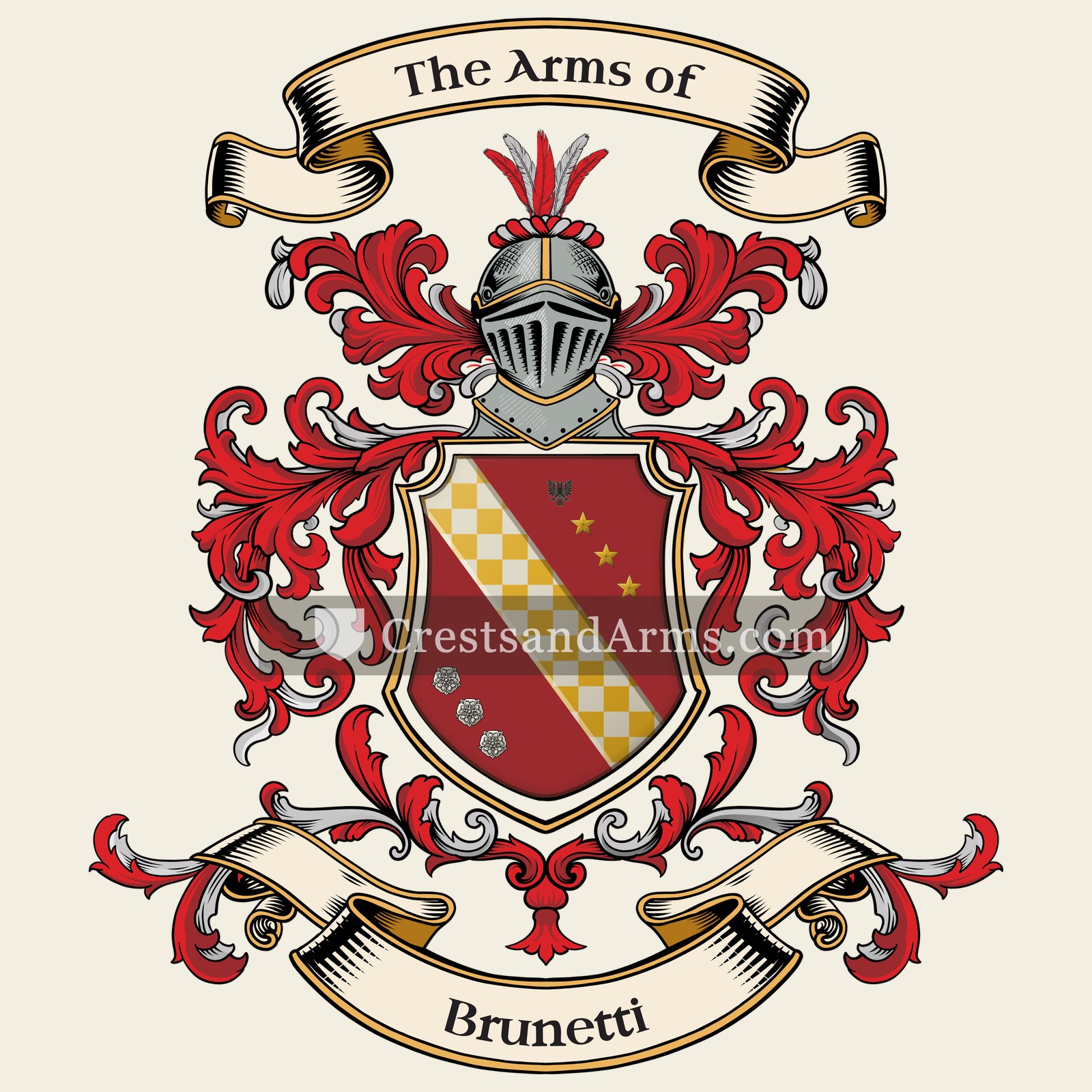 The Brunetti coat of arms