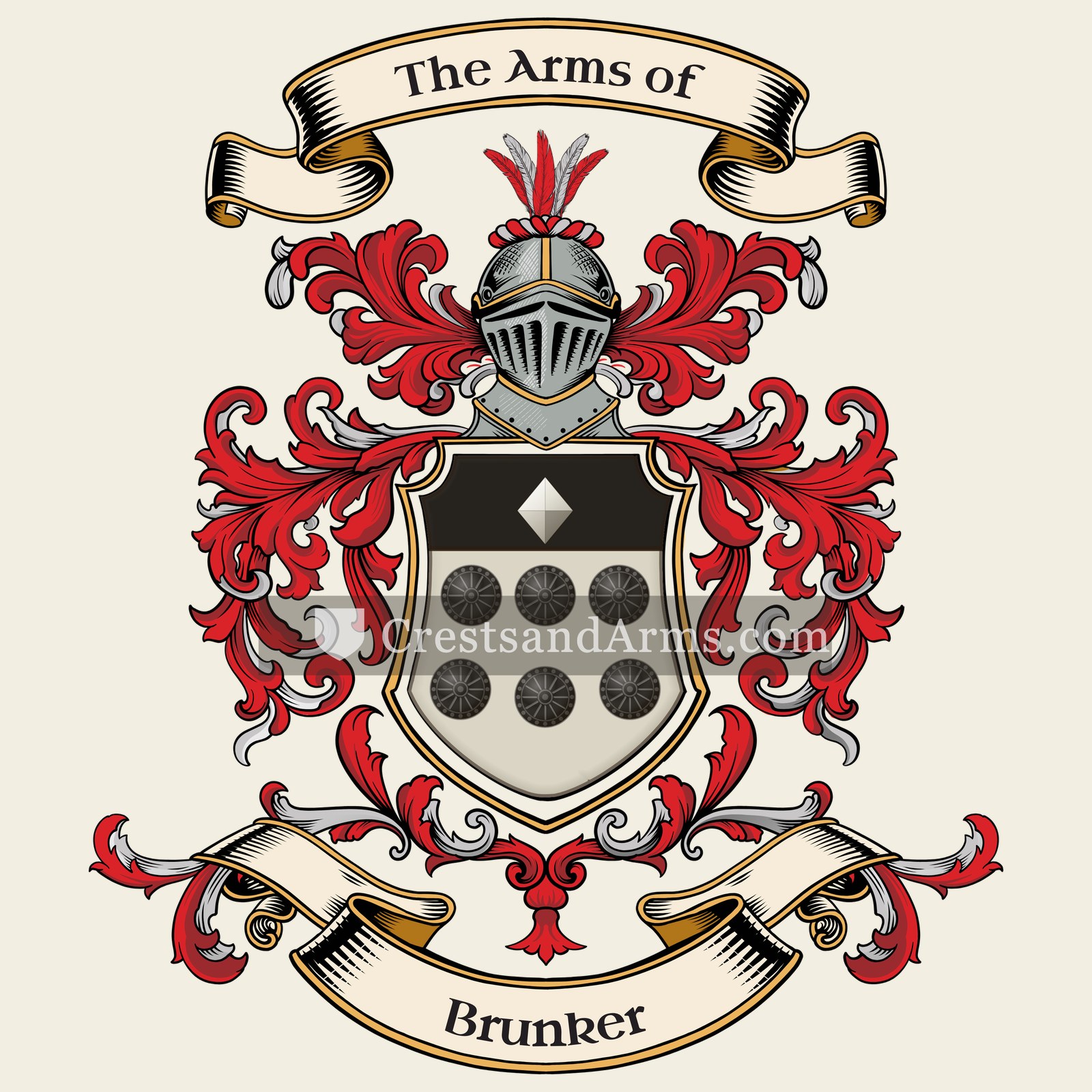 The Brunker coat of arms