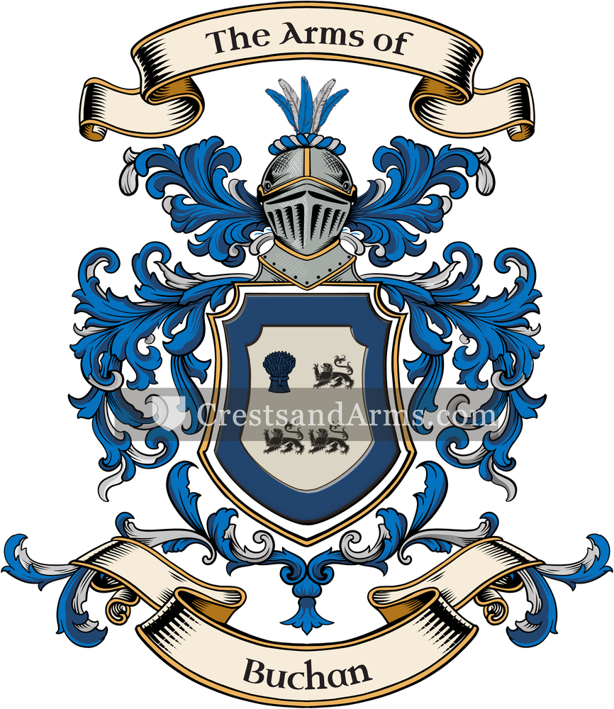The Buchan coat of arms, drawn from the recorded blazon