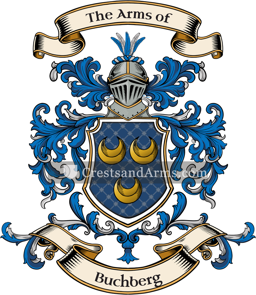 The Buchberg coat of arms, drawn from the recorded blazon