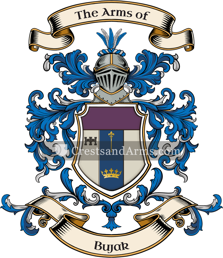 The Bujak coat of arms, drawn from the recorded blazon