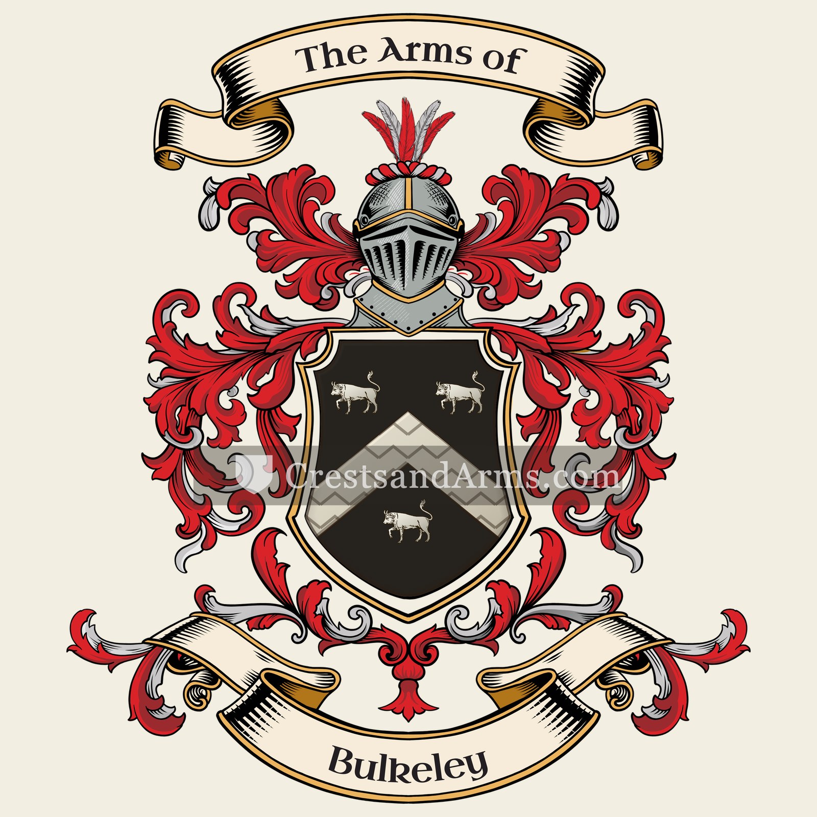 The Bulkeley coat of arms