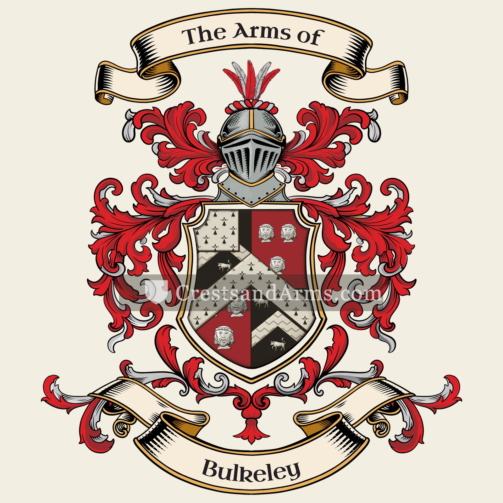 The Bulkeley coat of arms