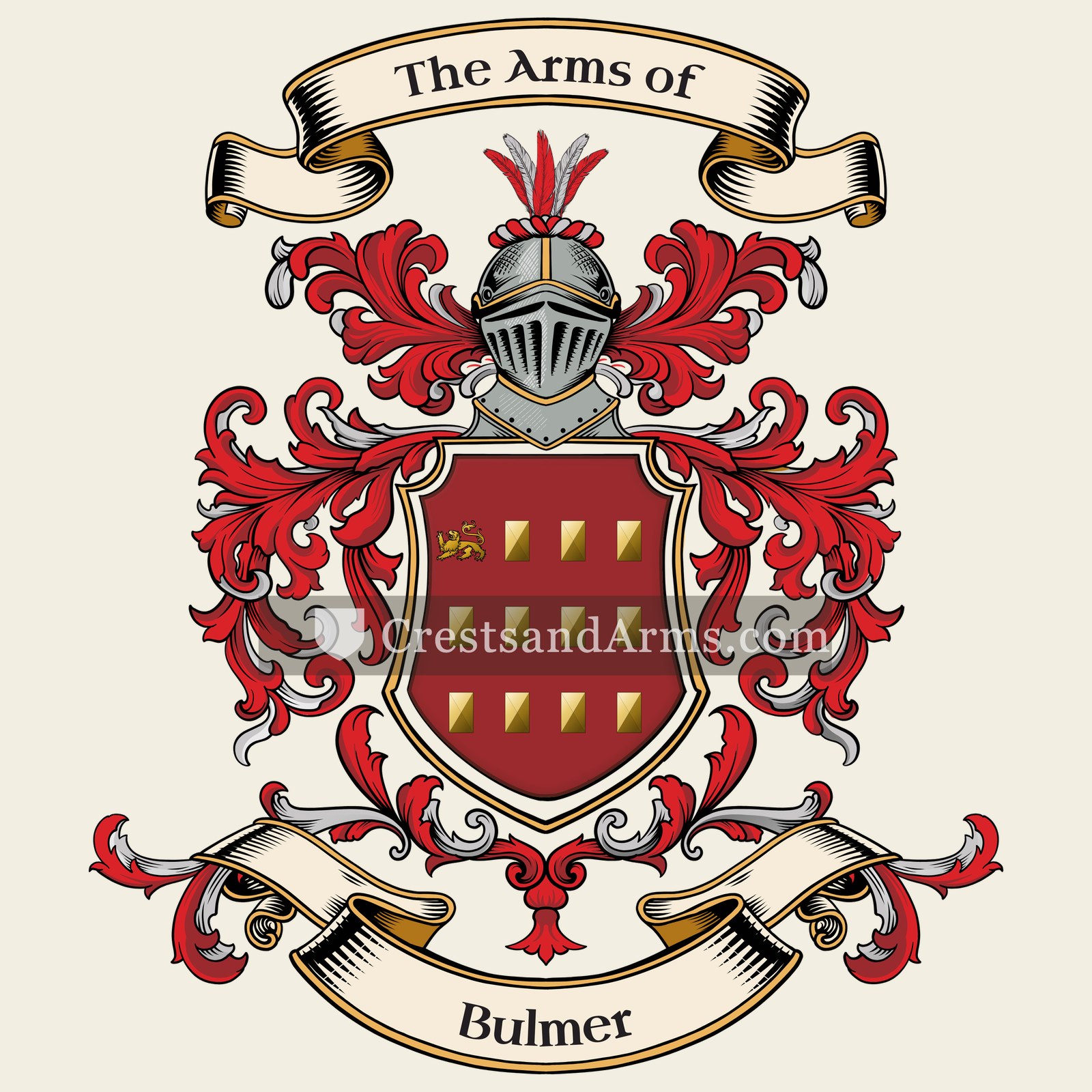 The Bulmer coat of arms
