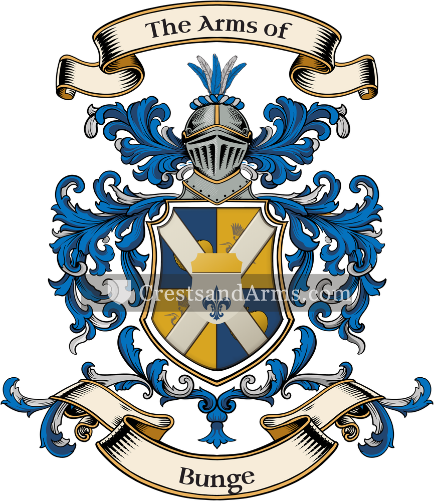 The Bunge coat of arms, drawn from the recorded blazon