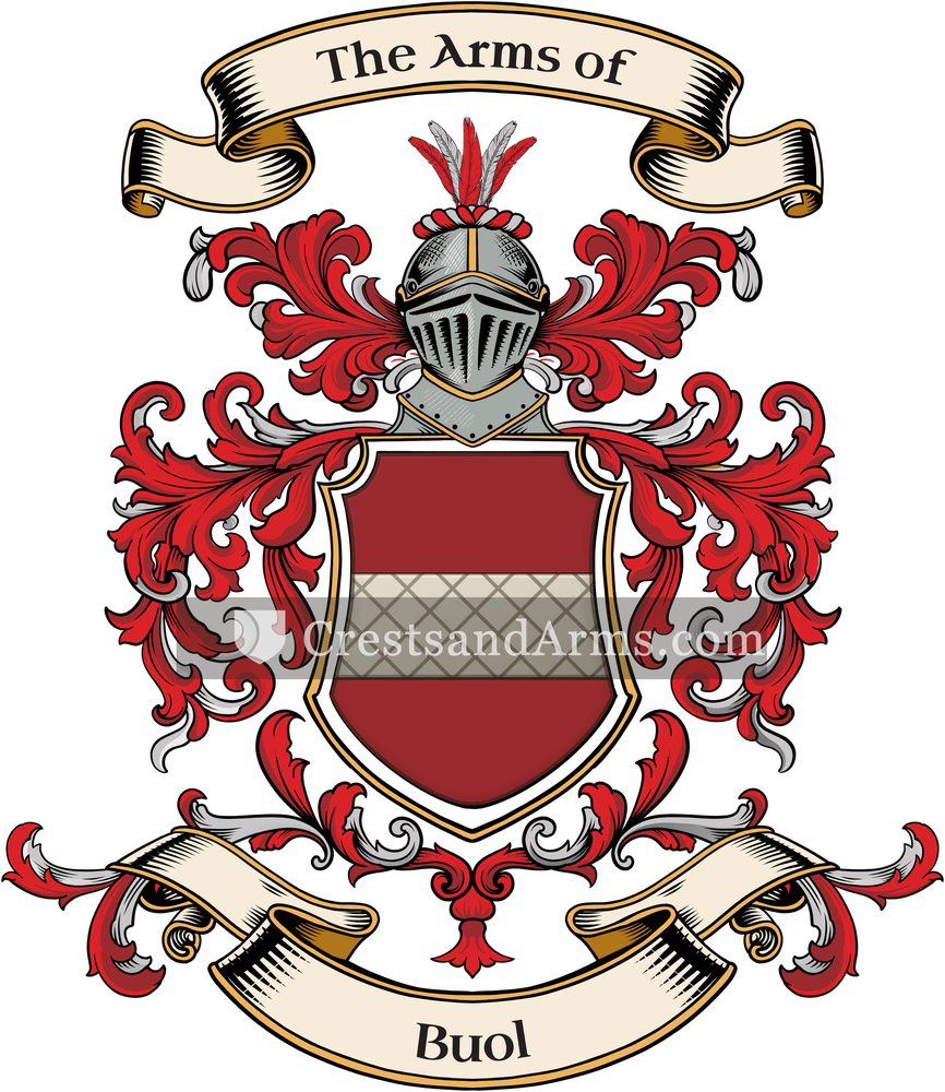 The Buol coat of arms, drawn from the recorded blazon