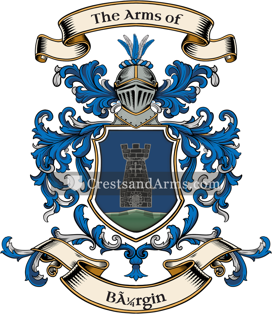The Bürgin coat of arms, drawn from the recorded blazon