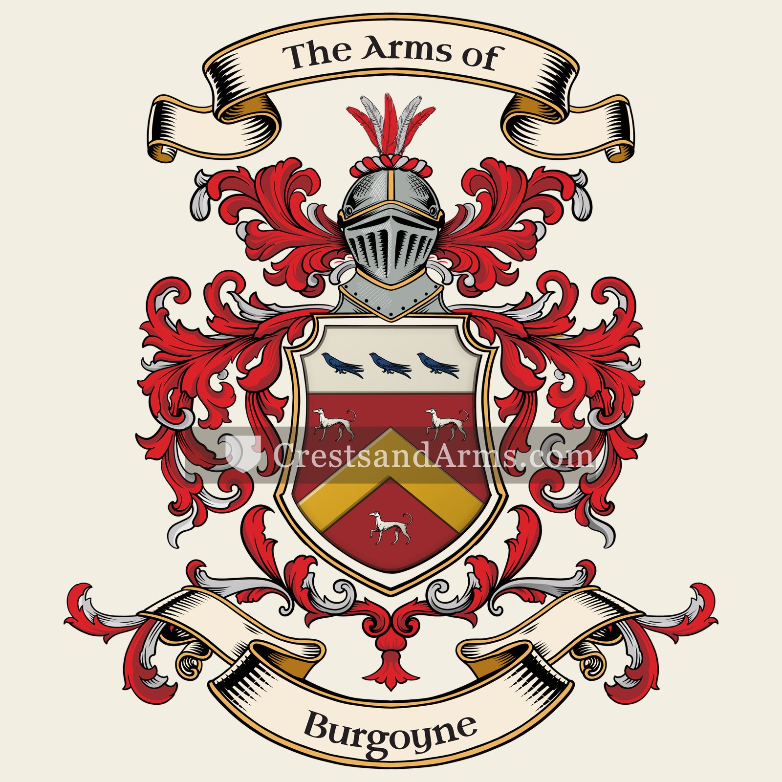 The Burgoyne coat of arms