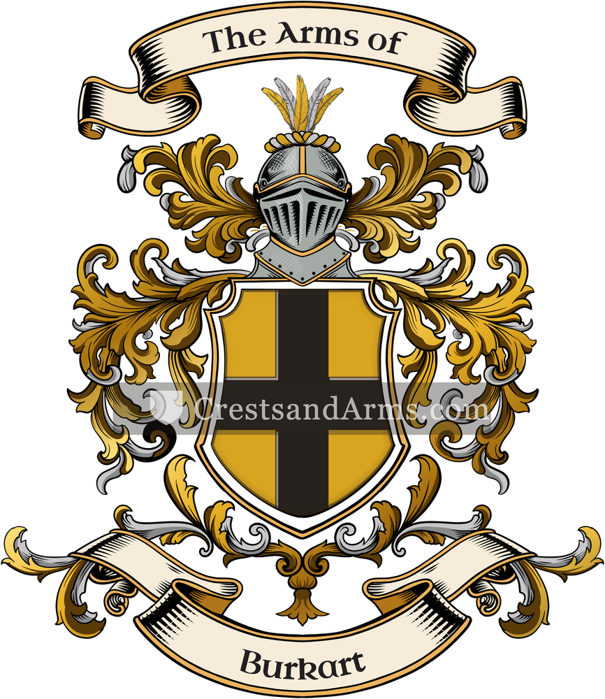The Burkart coat of arms, drawn from the recorded blazon