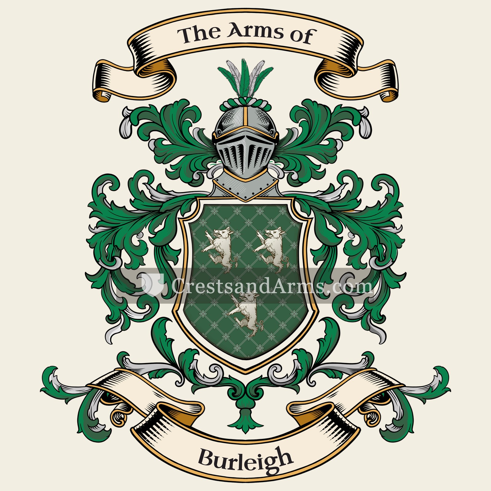 The Burleigh coat of arms