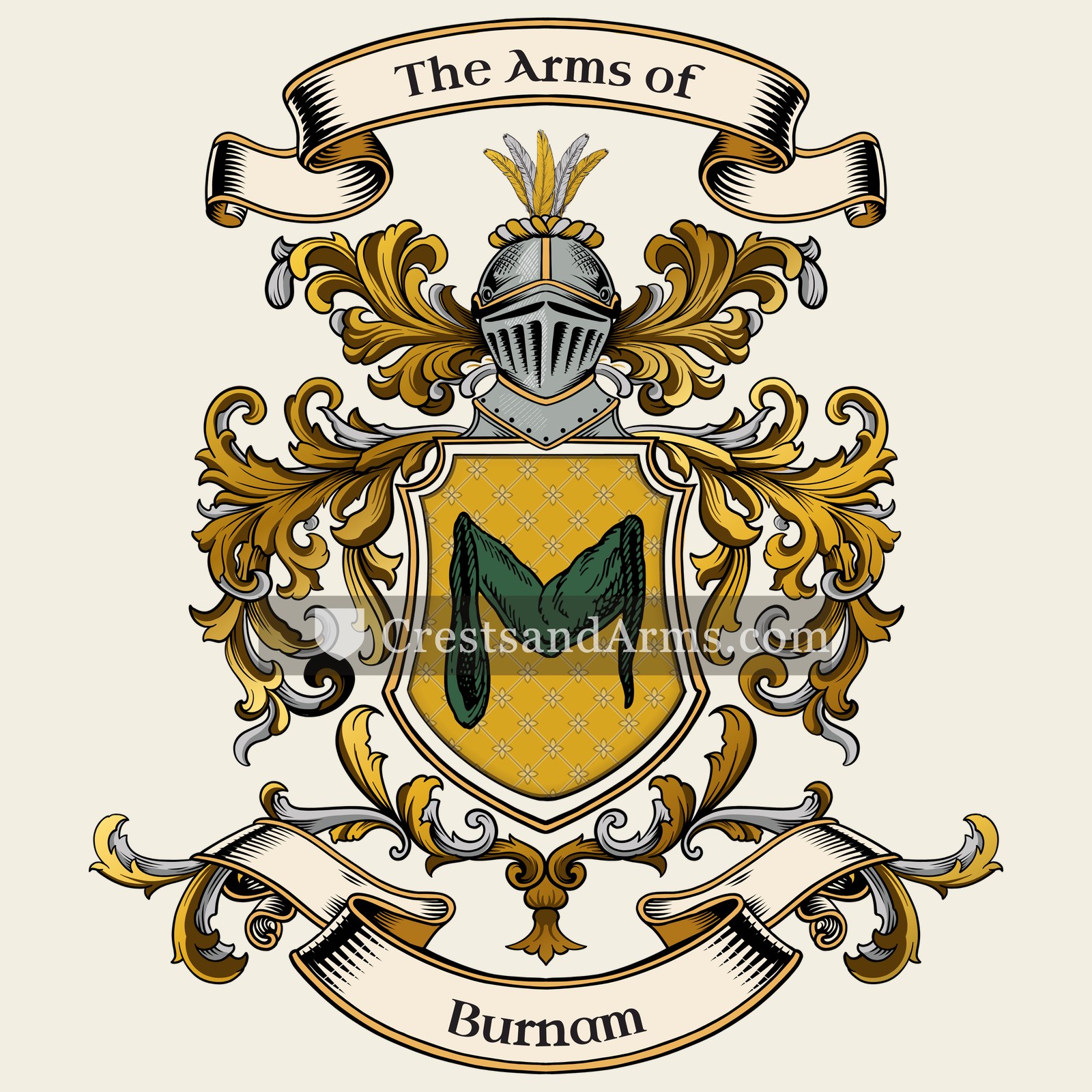The Burnam coat of arms