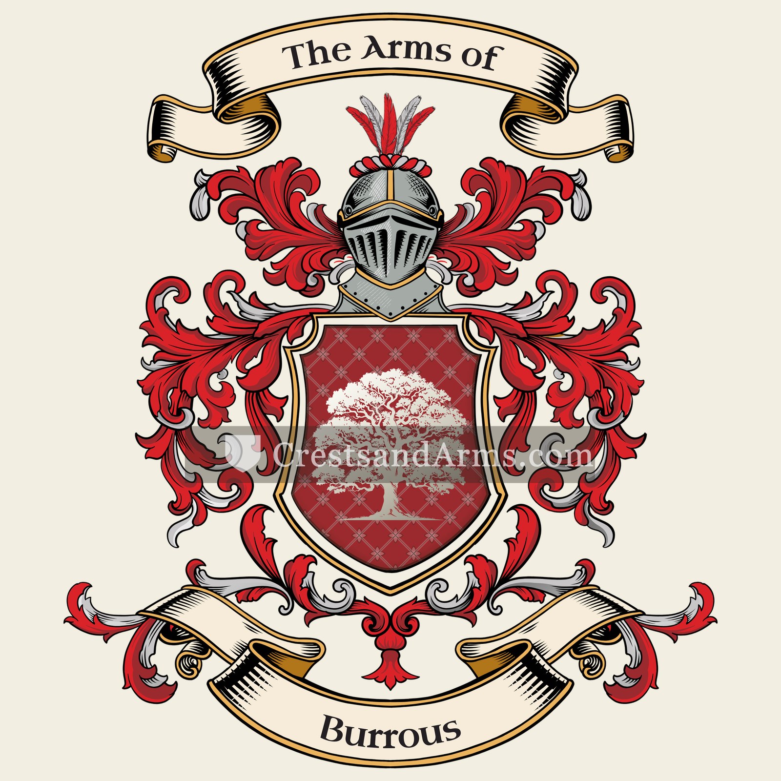 The Burrous coat of arms