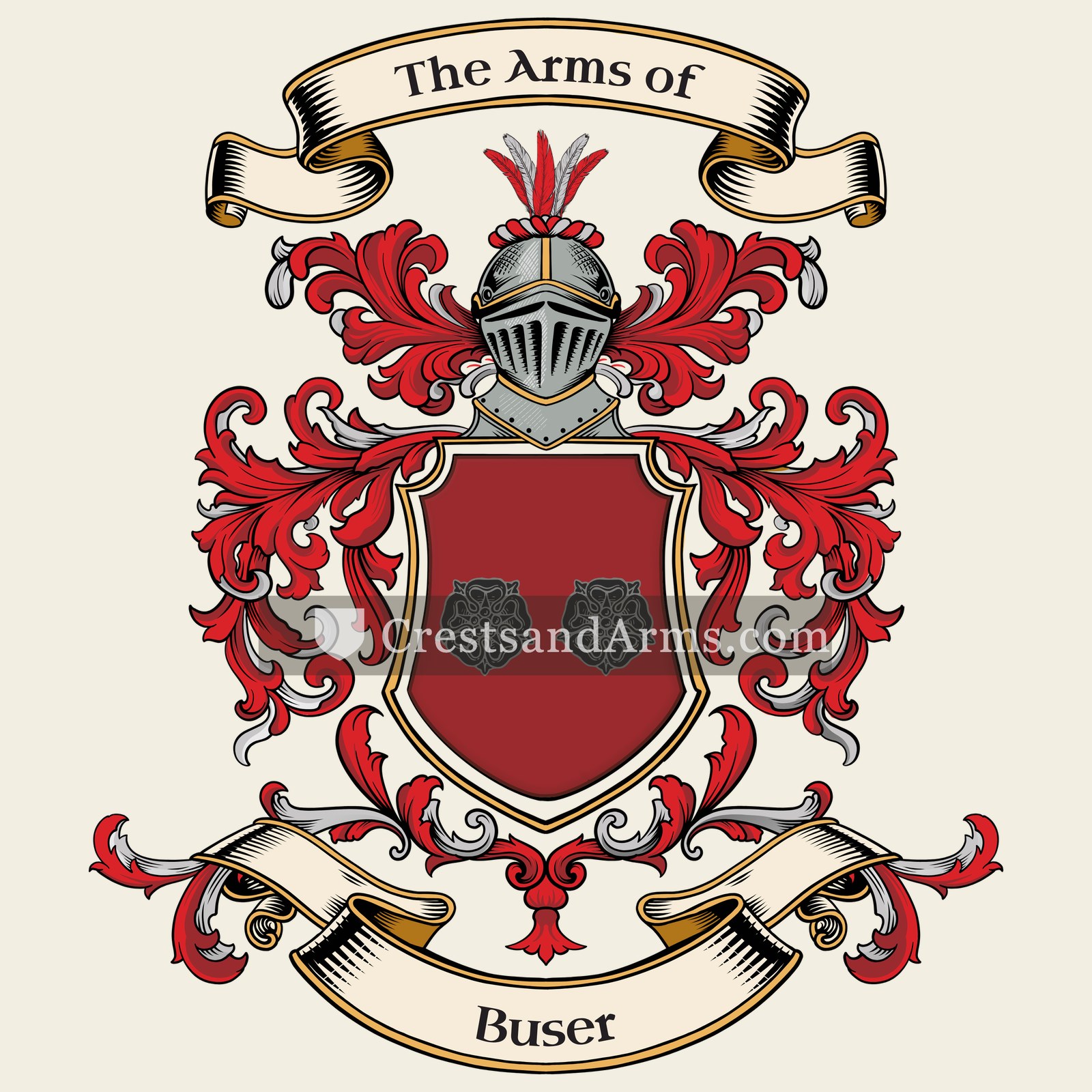 The Buser coat of arms