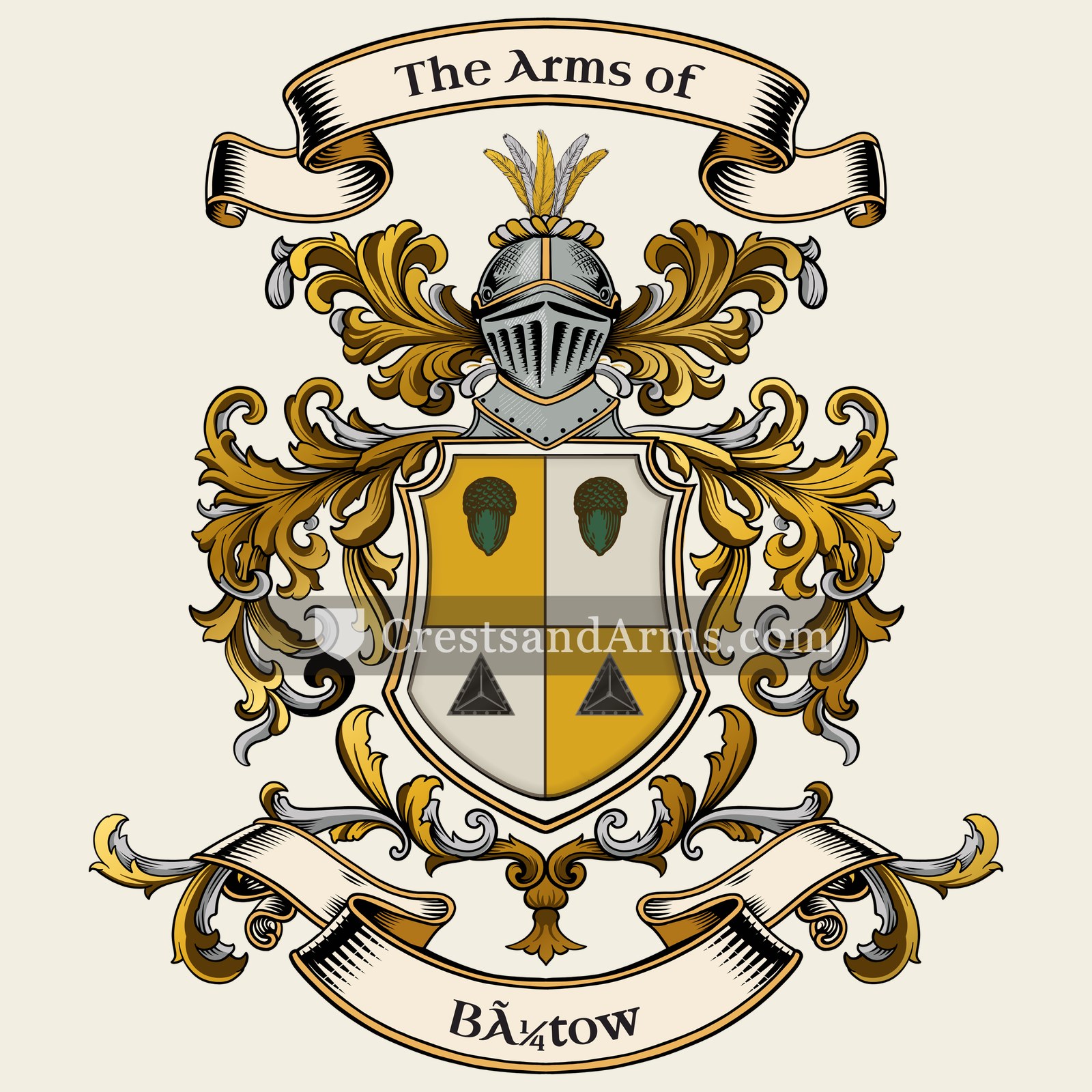 The Bütow coat of arms, drawn from the recorded blazon