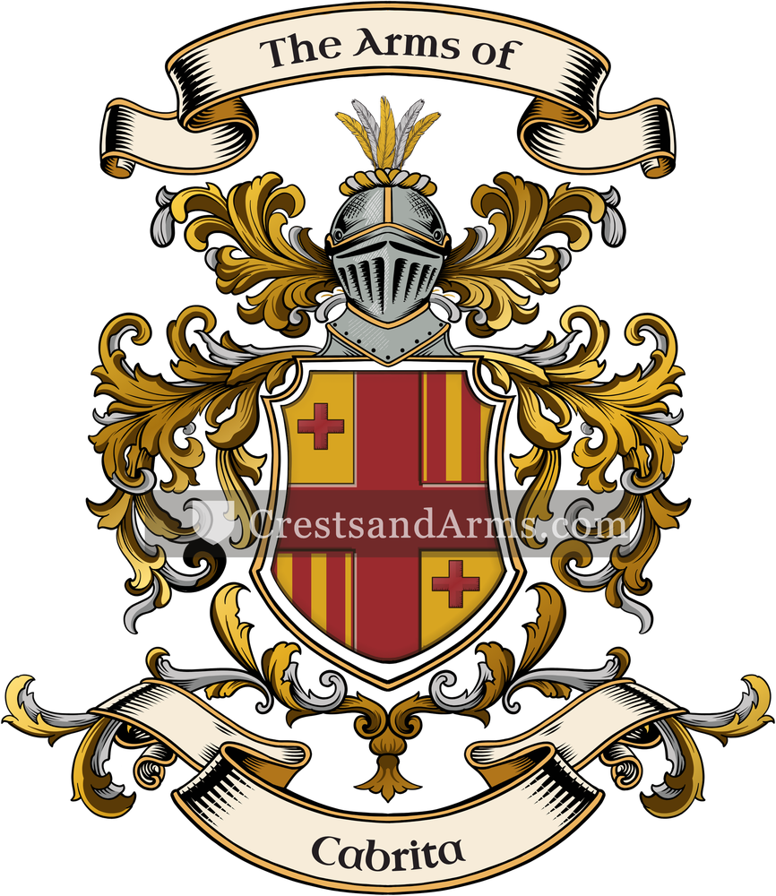 The Cabrita coat of arms, drawn from the recorded blazon