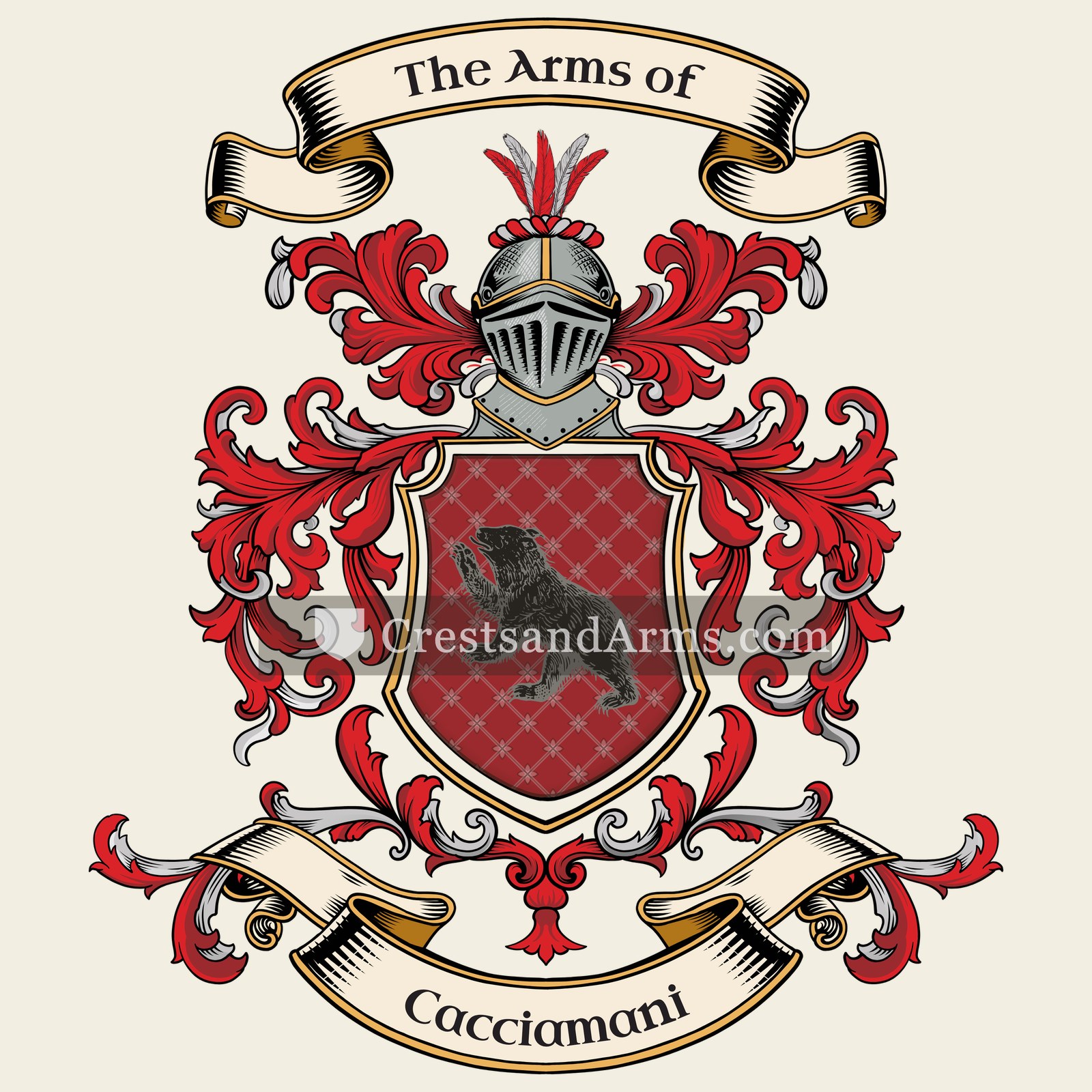 The Cacciamani coat of arms