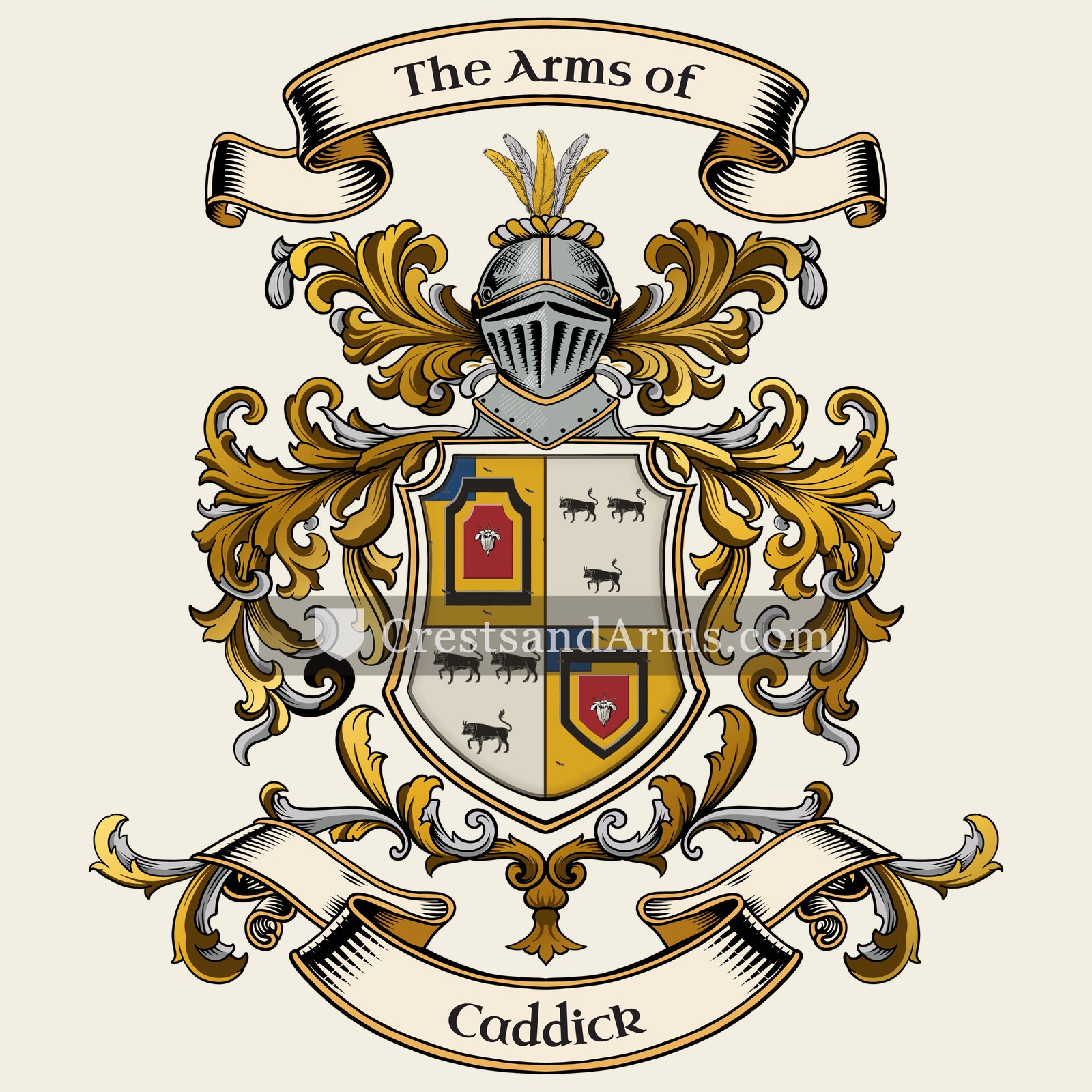 The Caddick coat of arms