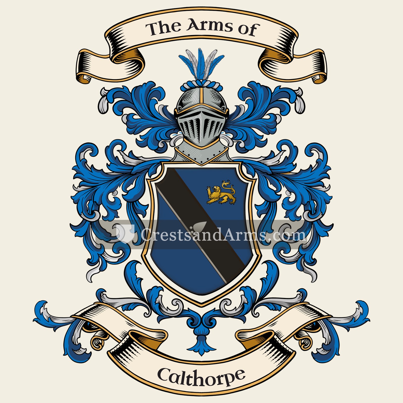 The Calthorpe coat of arms, drawn from the recorded blazon