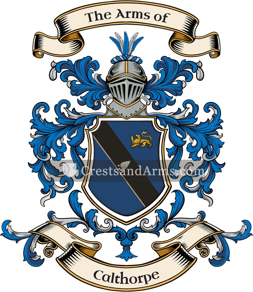 The Calthorpe coat of arms, drawn from the recorded blazon