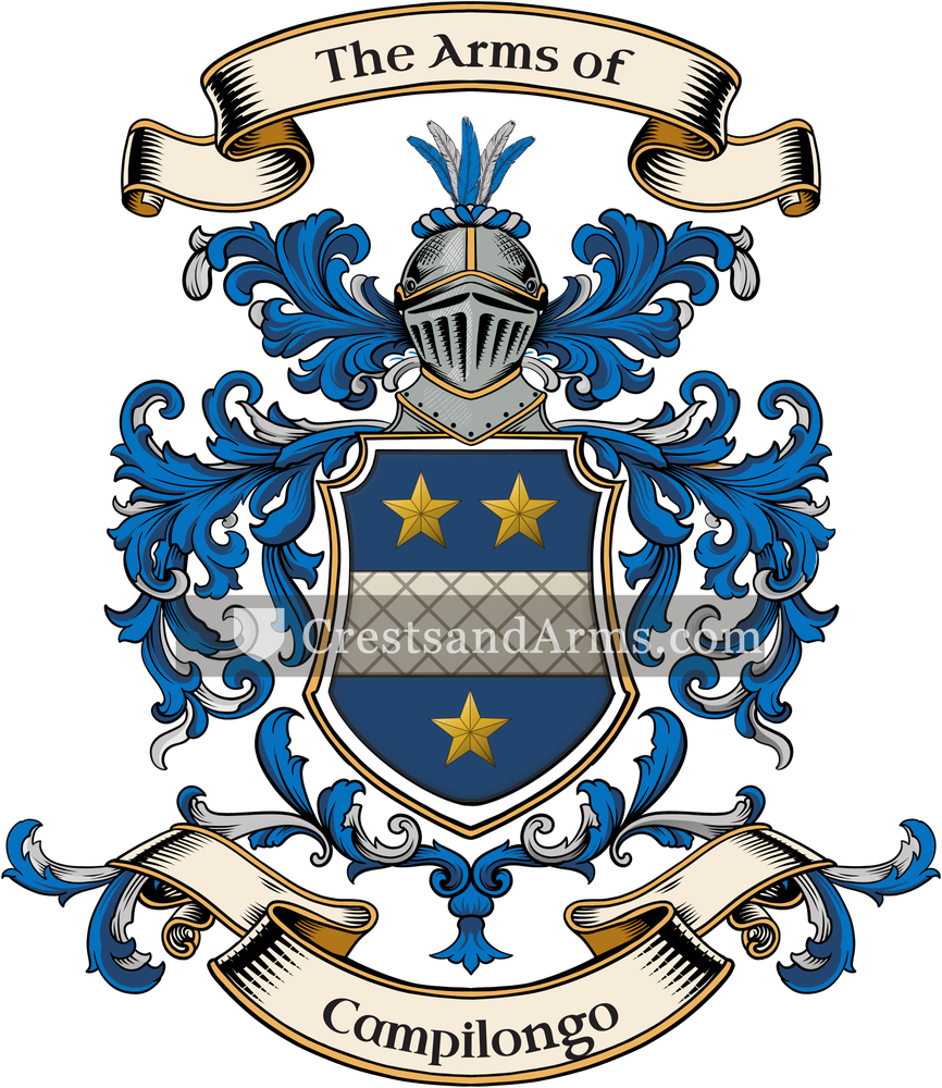 The Campilongo coat of arms, drawn from the recorded blazon
