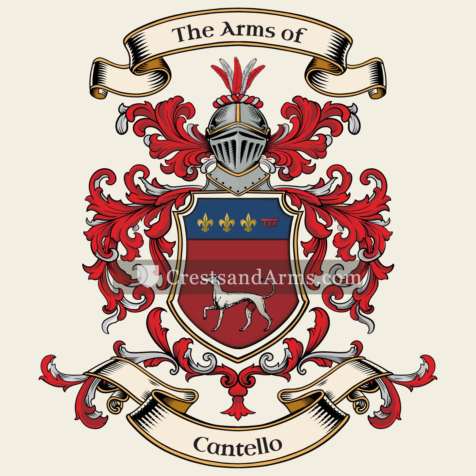 The Cantello coat of arms