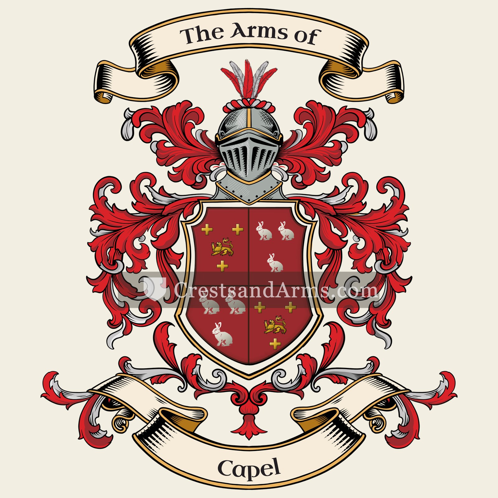 The Capel coat of arms