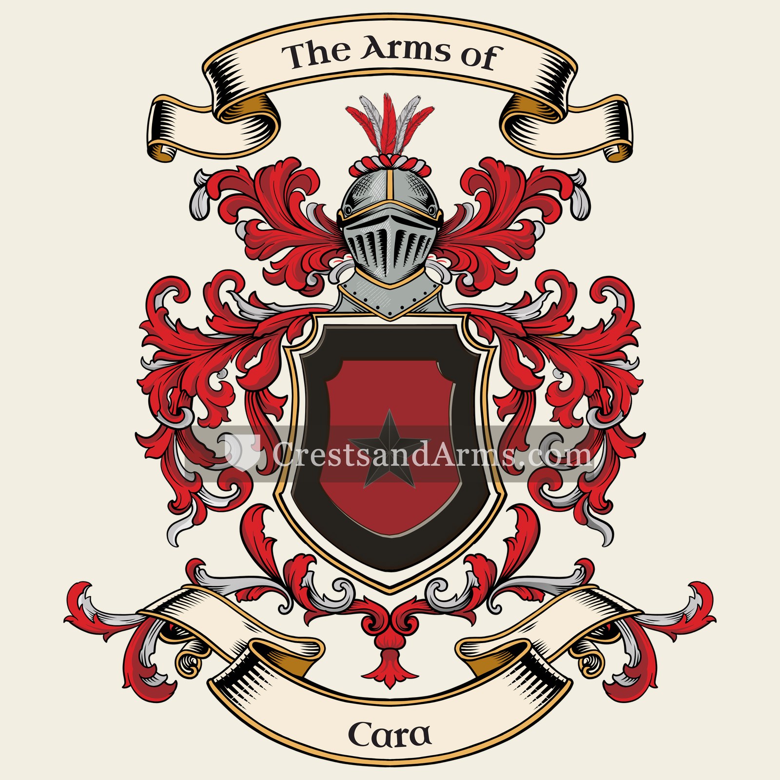 The Cara coat of arms