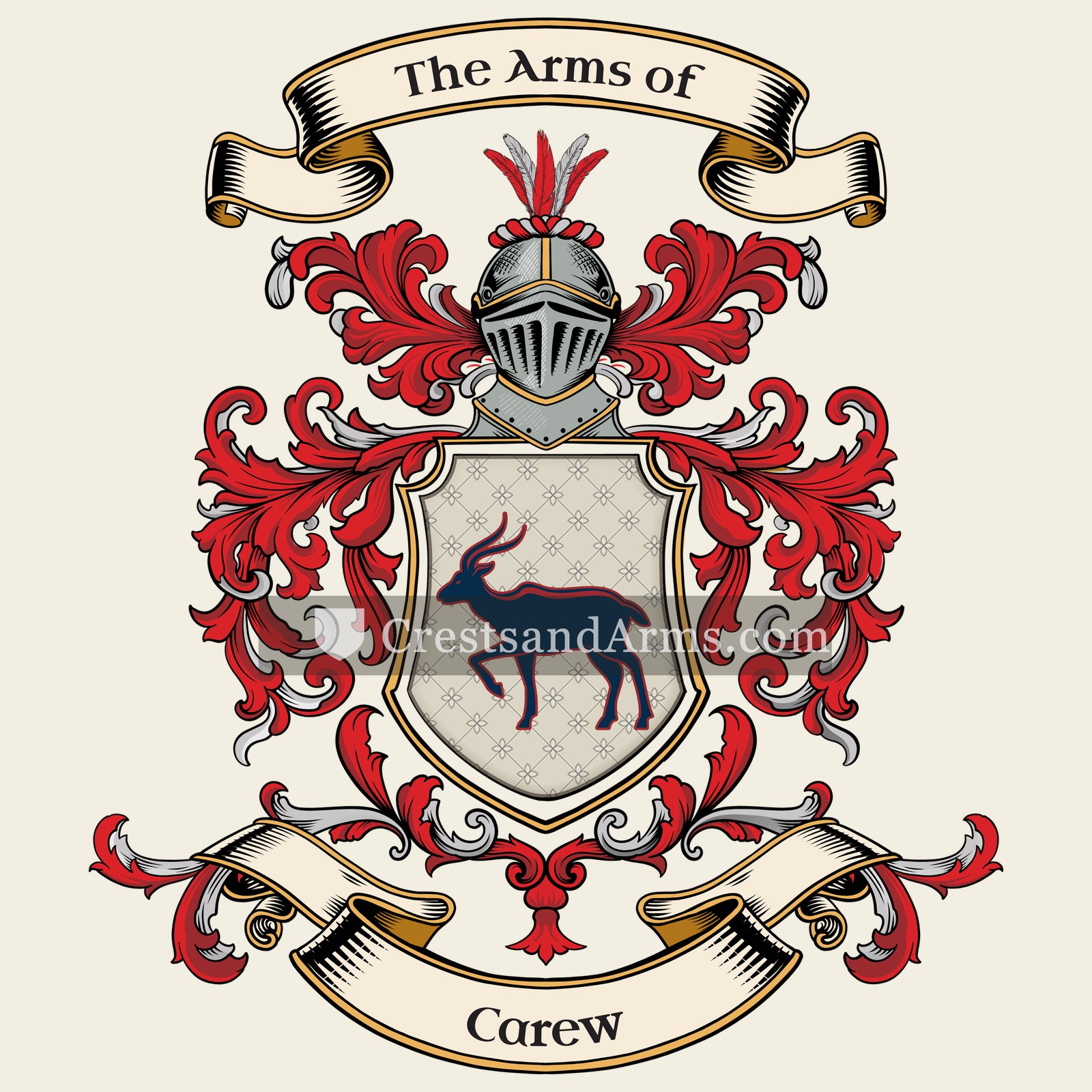 The Carew coat of arms