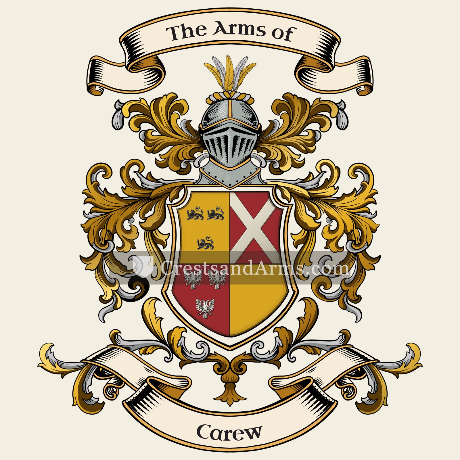 The Carew coat of arms