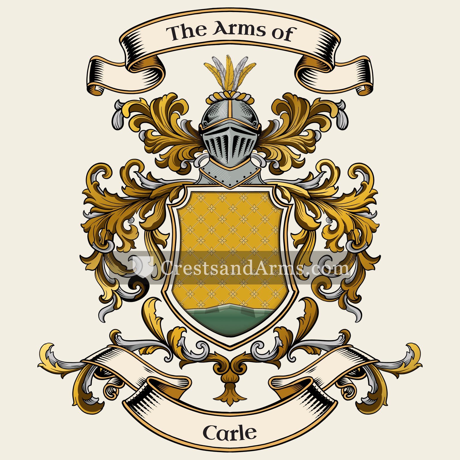 The Carle coat of arms