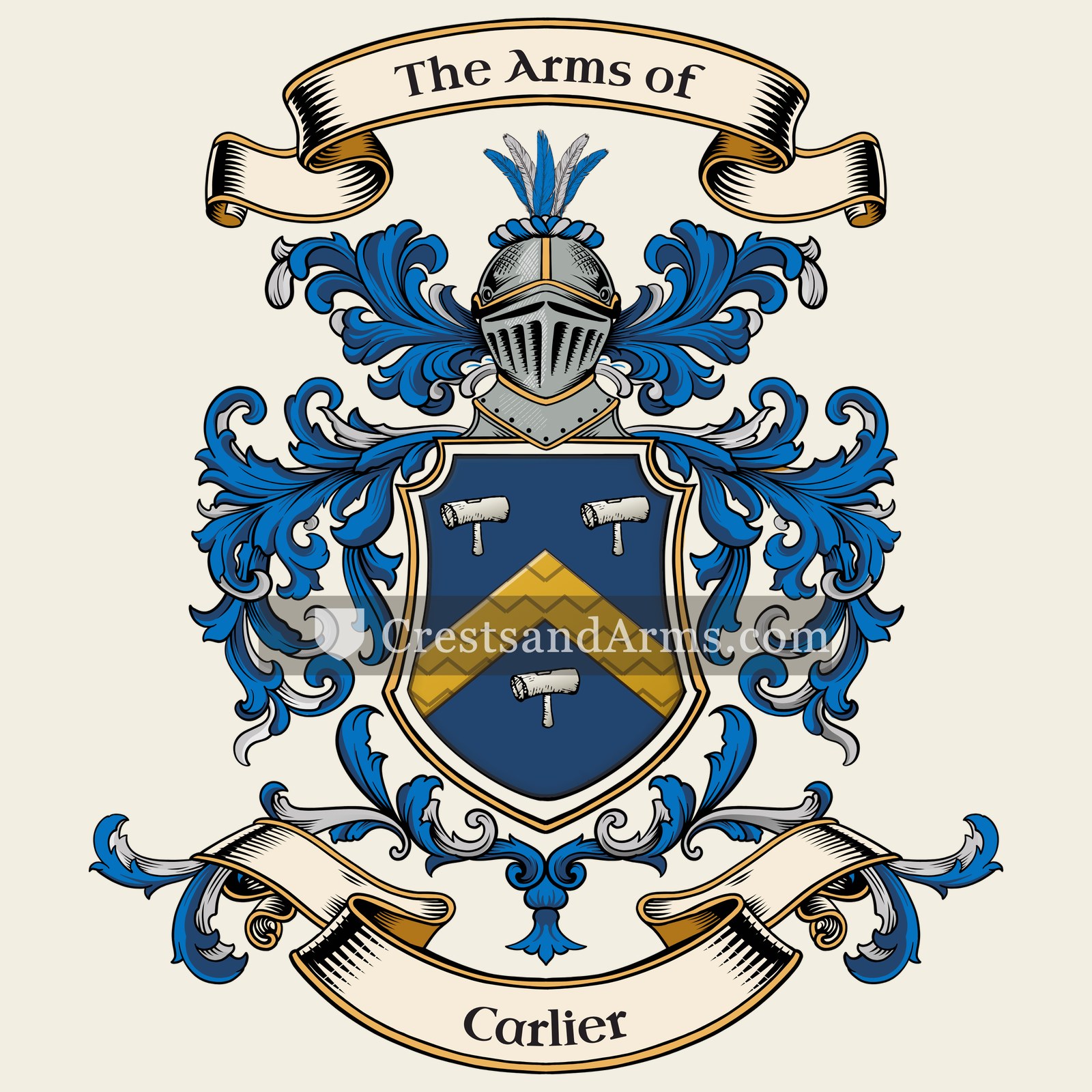 The Carlier coat of arms
