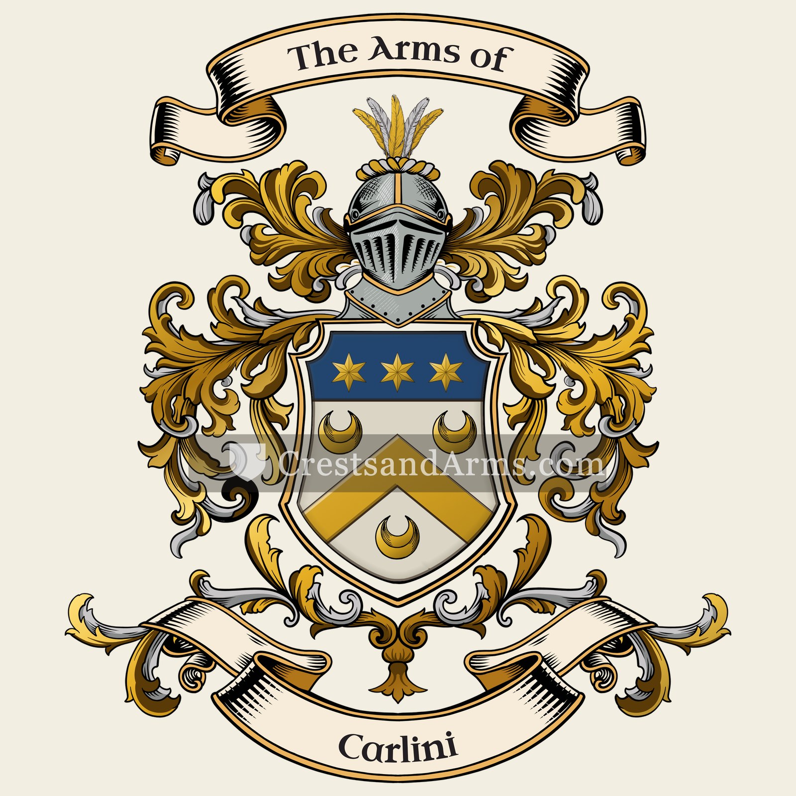 The Carlini coat of arms