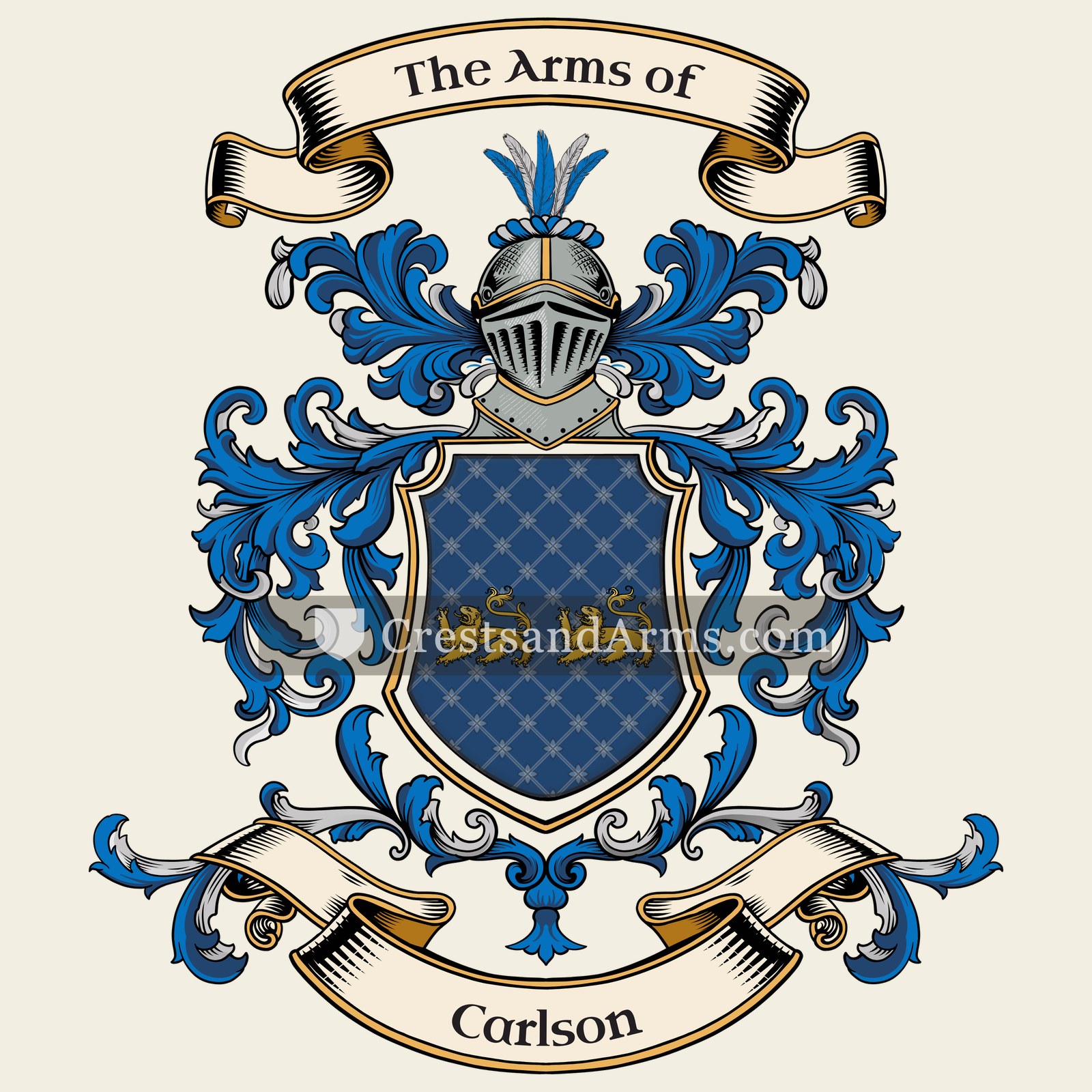 The Carlson coat of arms