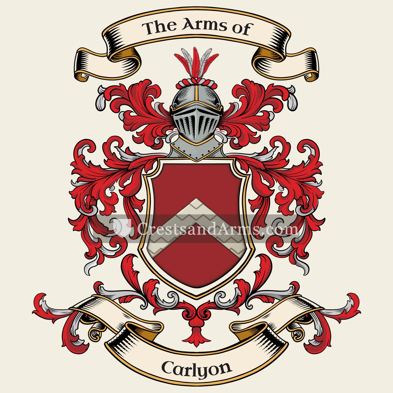 The Carlyon coat of arms