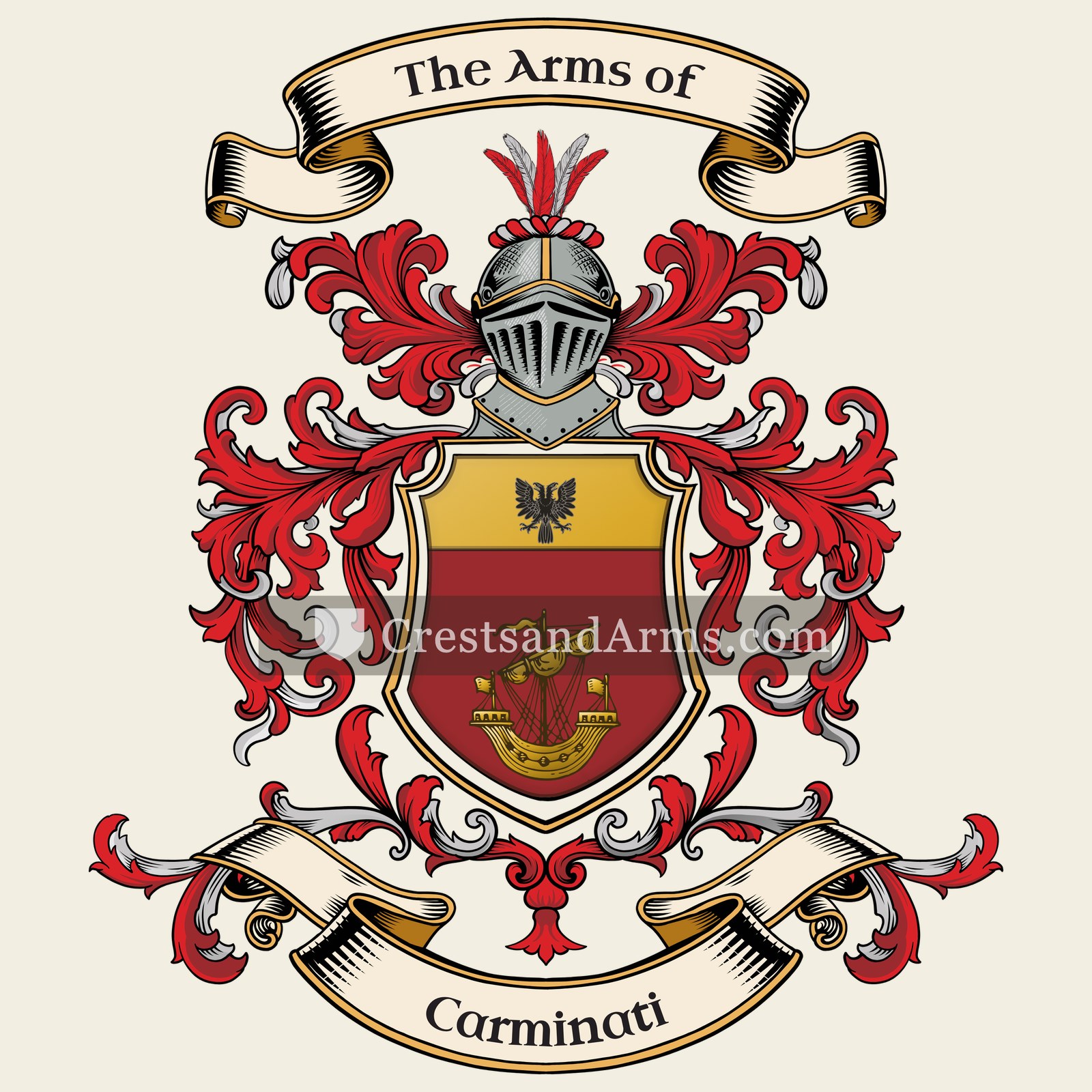 The Carminati coat of arms