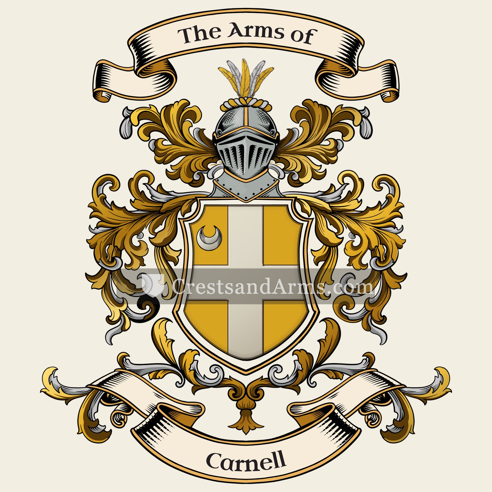The Carnell coat of arms