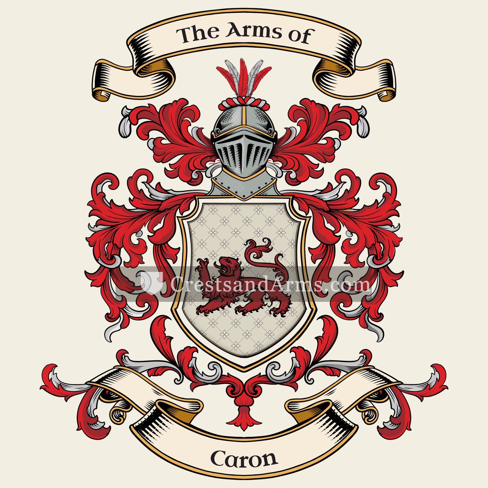 The Caron coat of arms