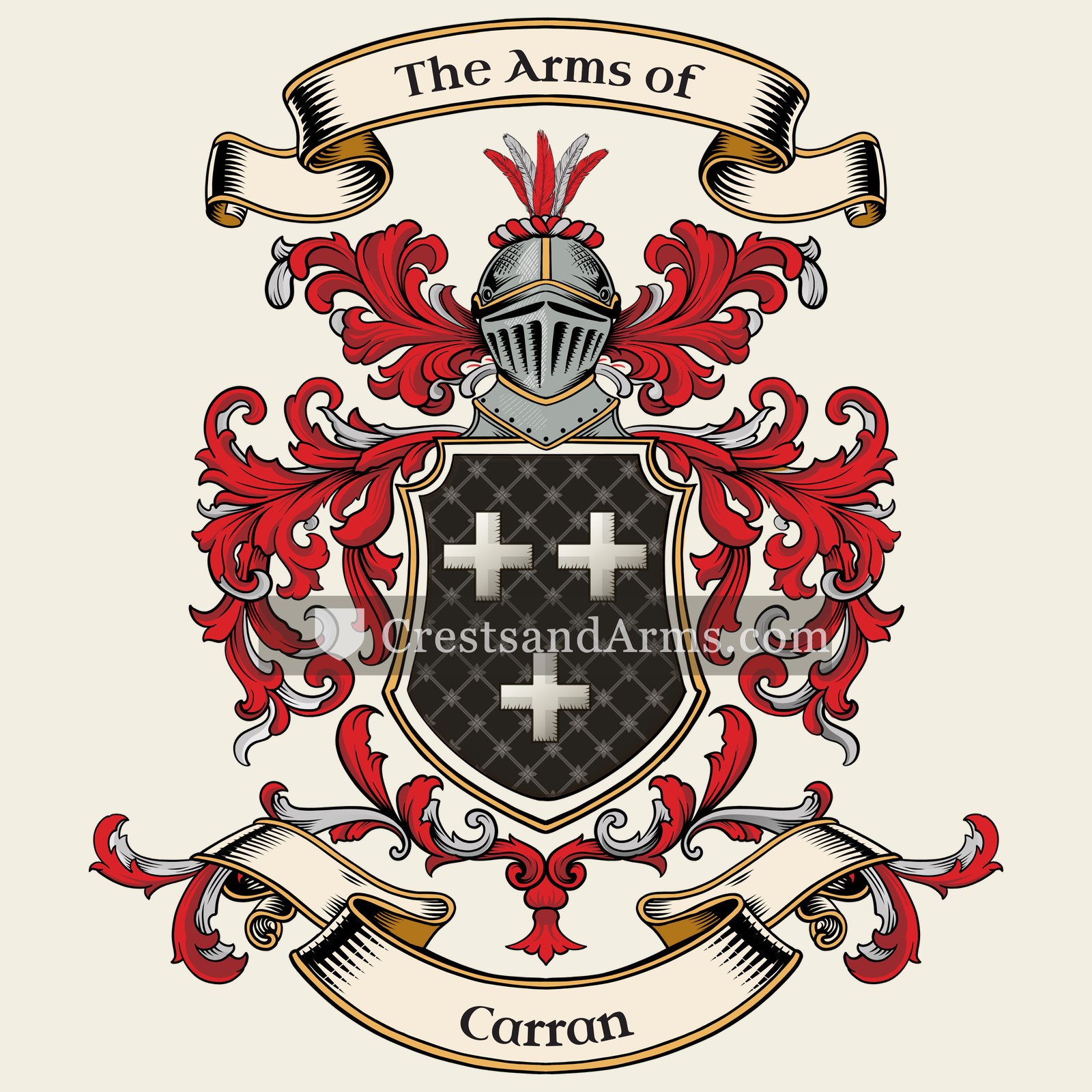 The Carran coat of arms