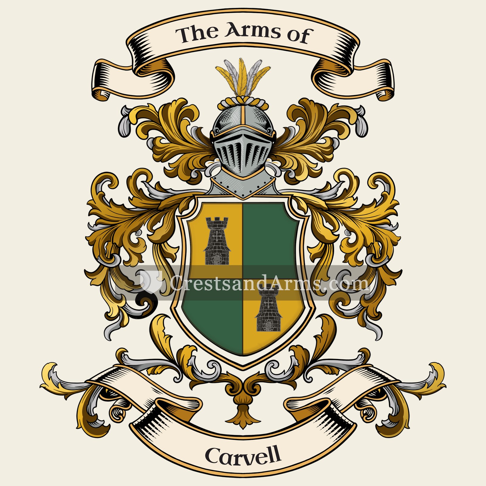The Carvell coat of arms