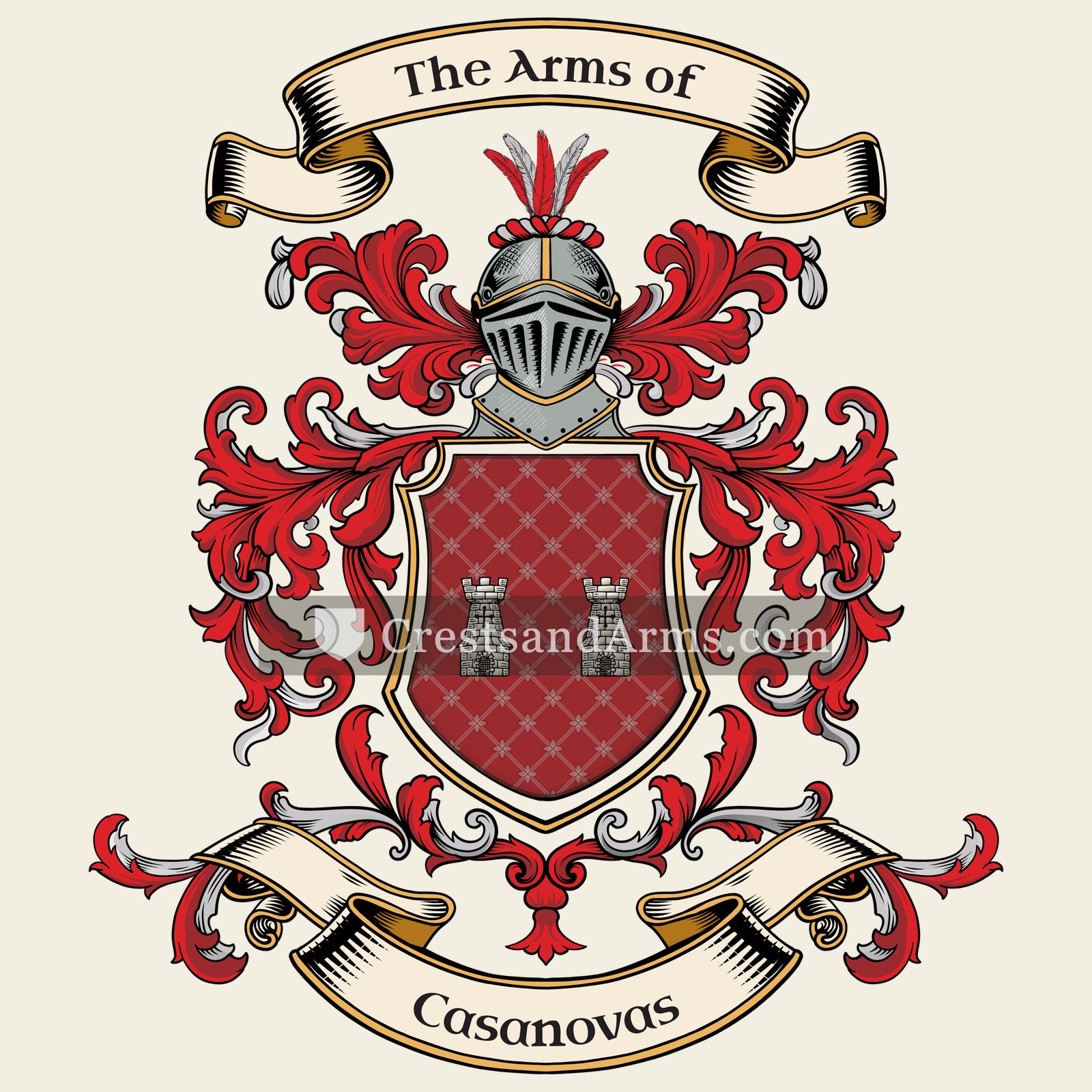 The Casanovas coat of arms