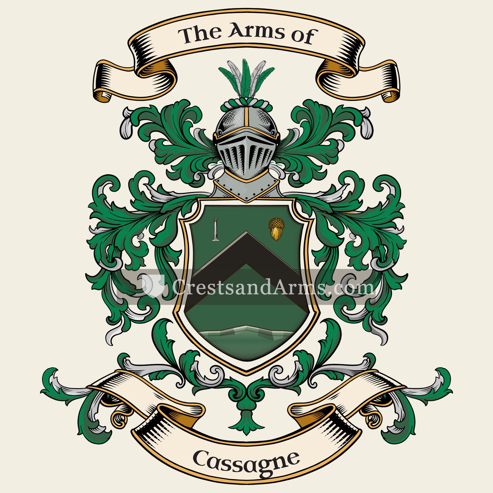 The Cassagne coat of arms