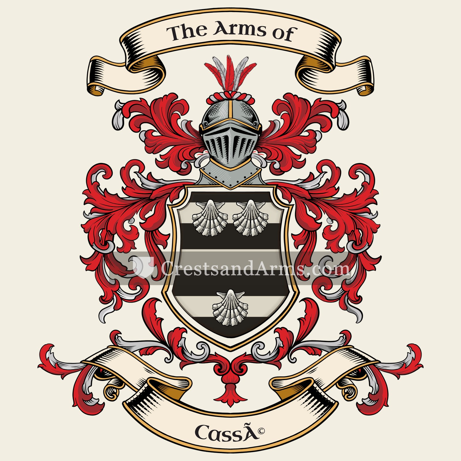 The Cassé coat of arms