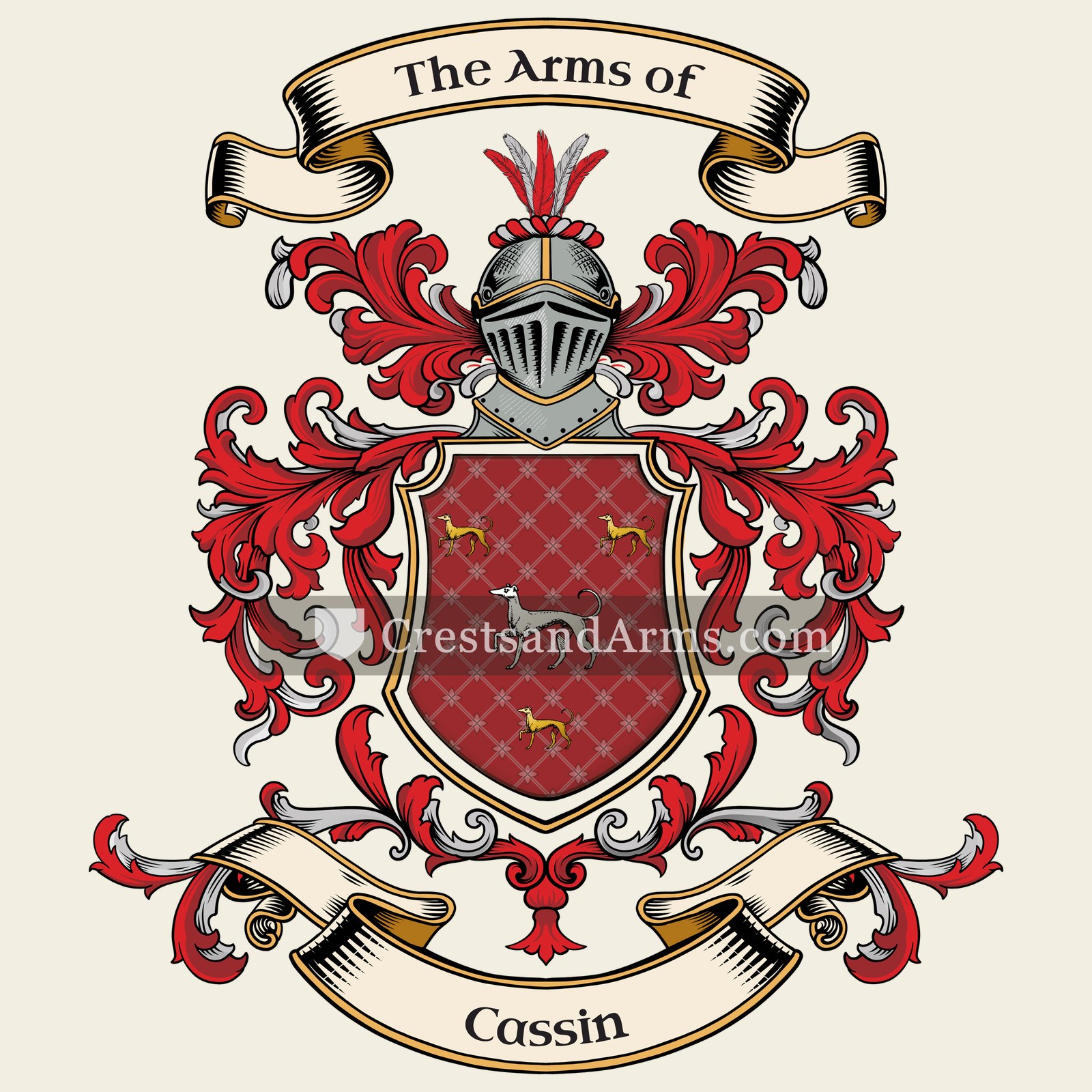 The Cassin coat of arms
