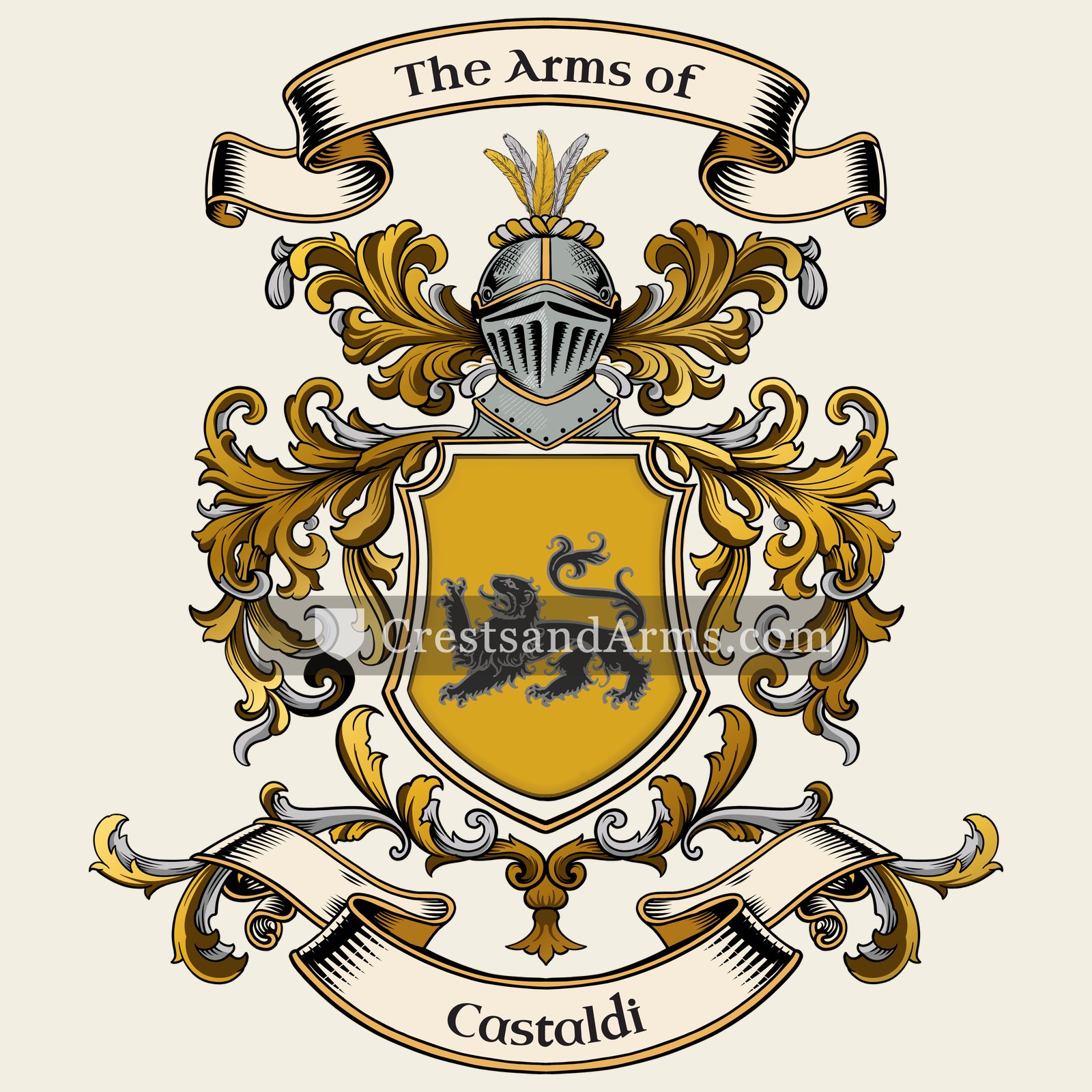 The Castaldi coat of arms