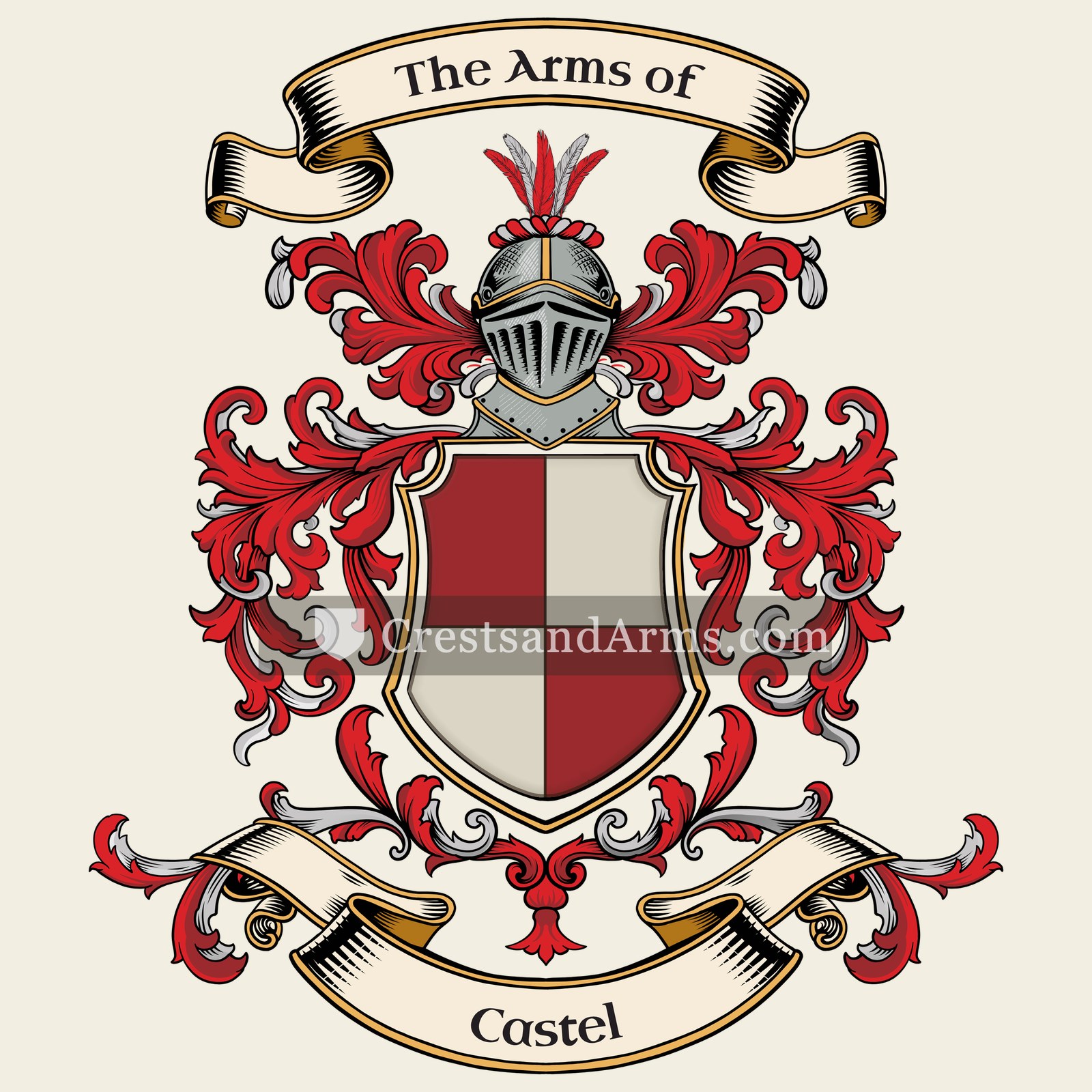 The Castel coat of arms