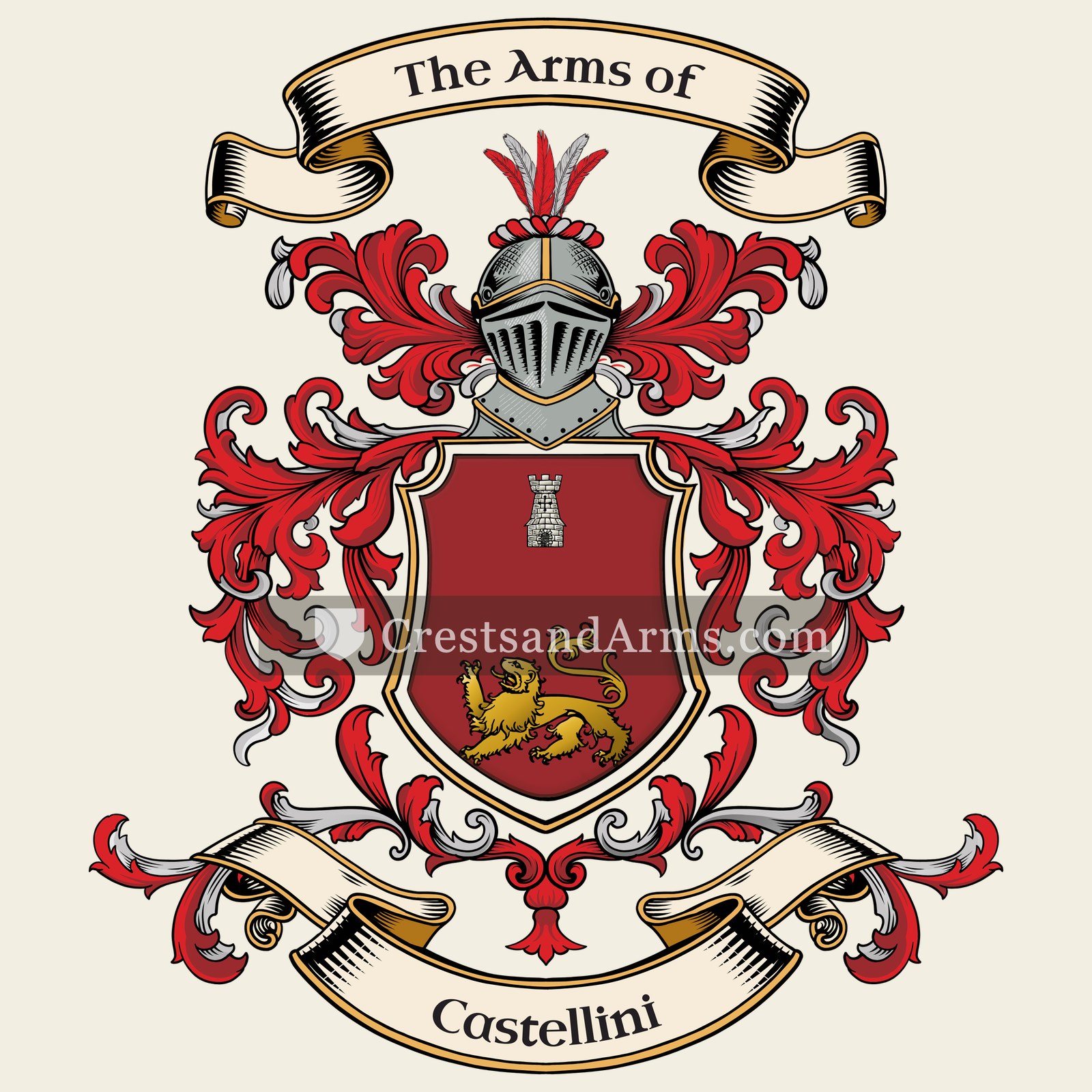 The Castellini coat of arms