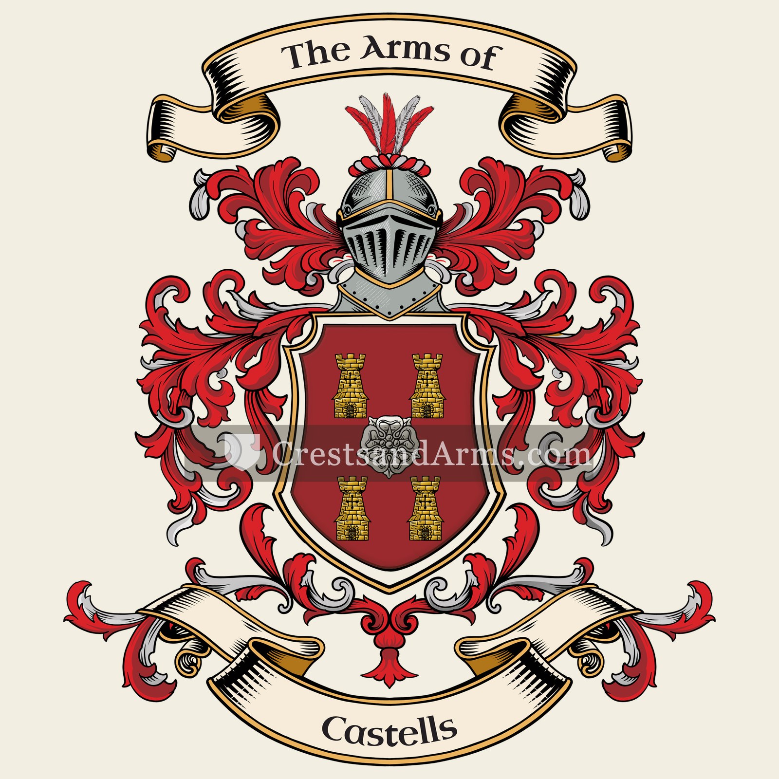 The Castells coat of arms