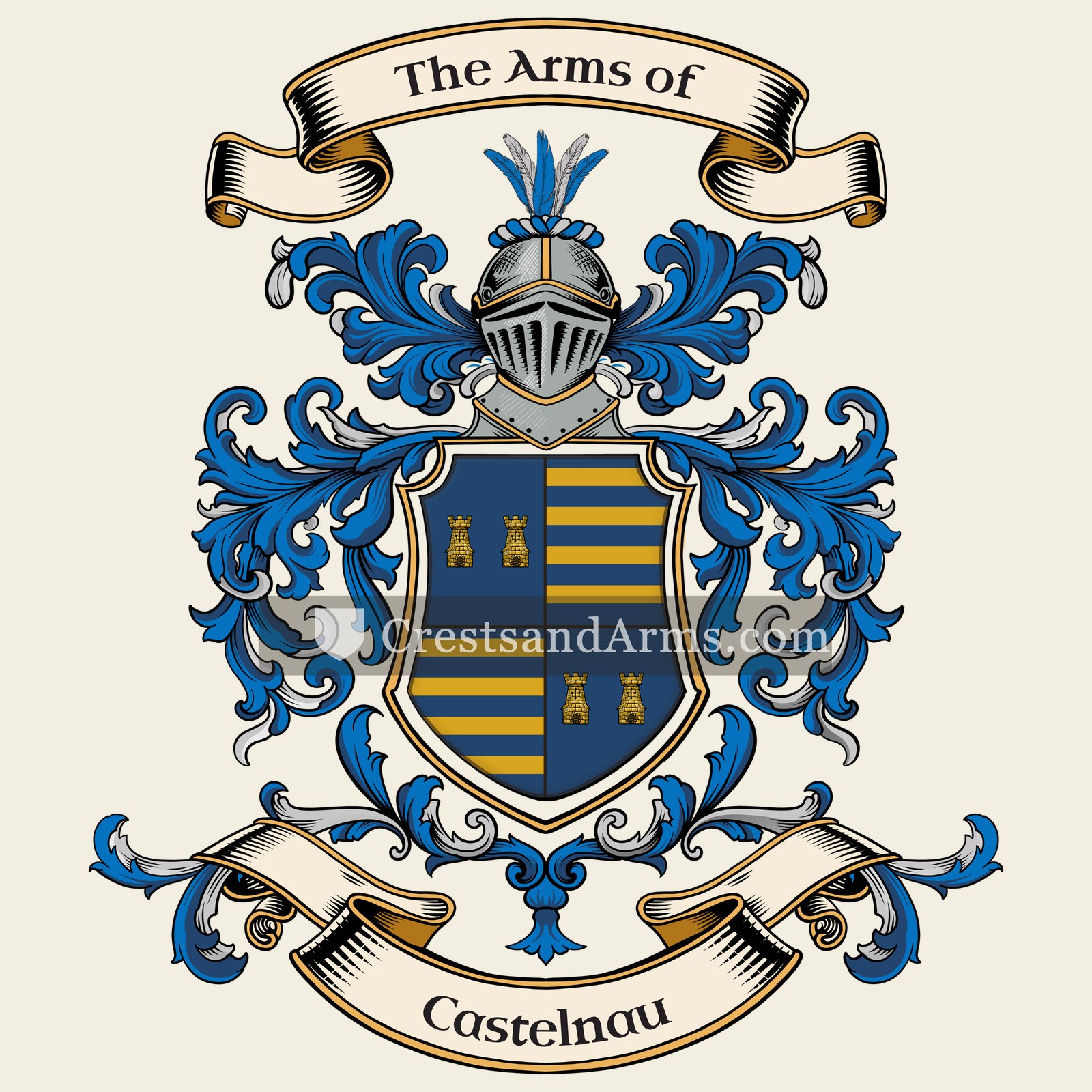 The Castelnau coat of arms