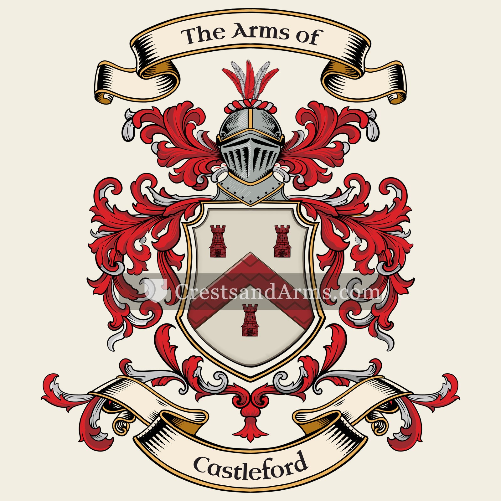 The Castleford coat of arms