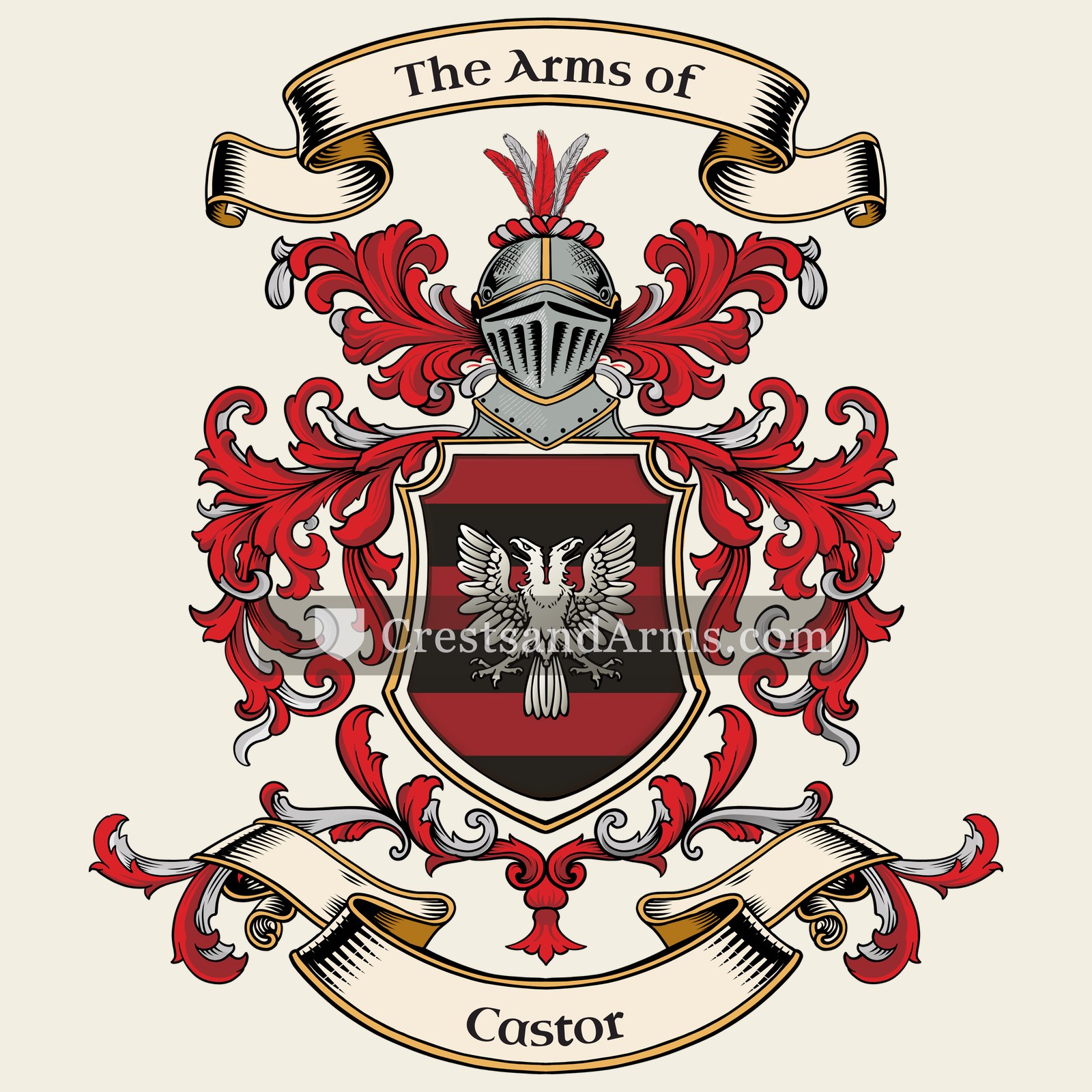 The Castor coat of arms